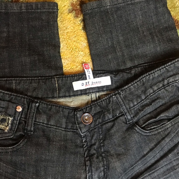 Unique D2T Denim Division Jeans Black Denim Size 30 - Picture 4 of 7